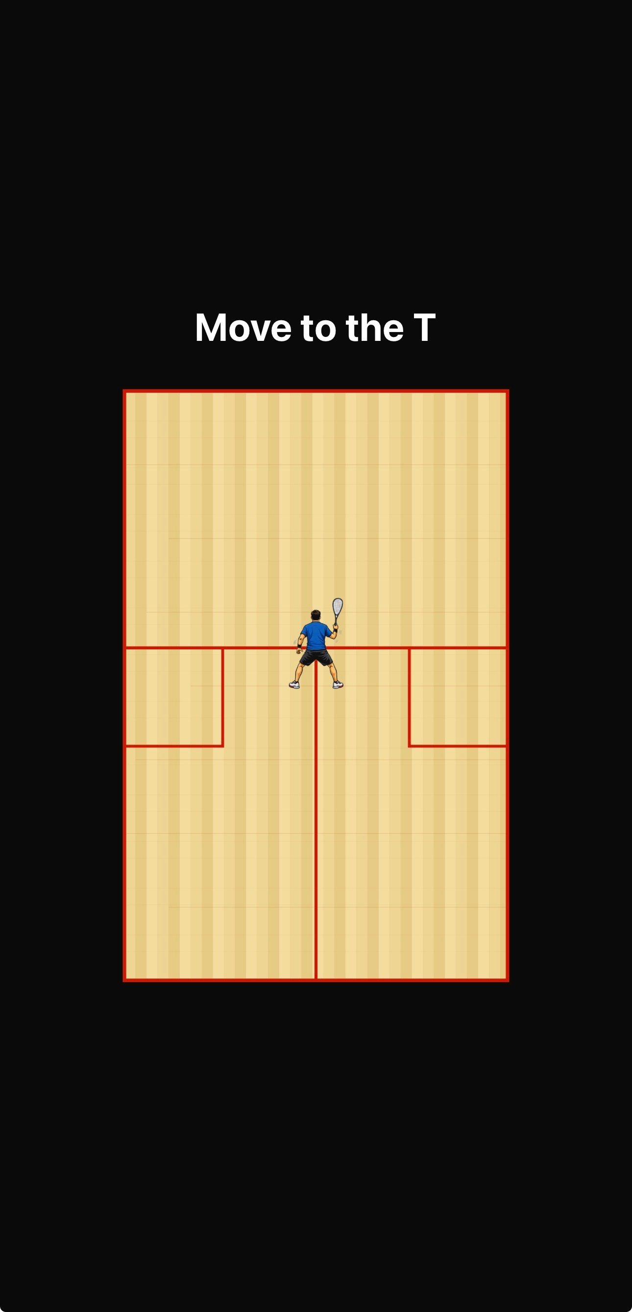 Active training session showing court positions