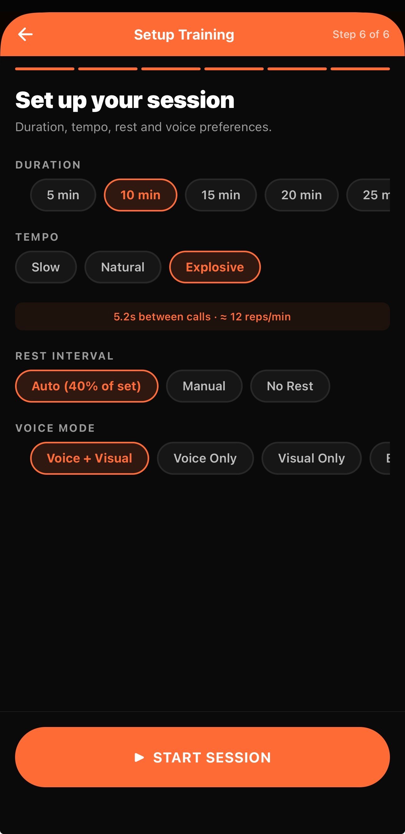 Session setup screen showing court system and difficulty options